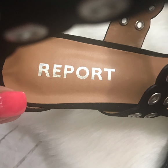 NWT Report Black Hardware Apollo Zipper Heels - Picture 5 of 8